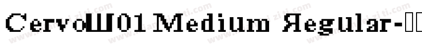 CervoW01 Medium Regular字体转换